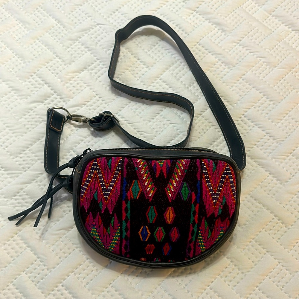 Guatemalan Made Leather Belt Bag